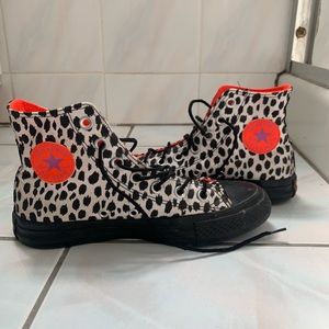 Funky Black & White High Top Converse